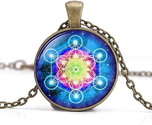 KWYUTMetatron's Cube Pendant, Sacred Geometry Jewelry, Geometric Necklace, Sacred Geometry Necklace, Jewelry for Men, Necklace for Men