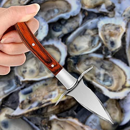 ModaSin Oyster Knife and Gloves Set, Oyster Opener Tool Kit with Oyster Shucking Knife Cut