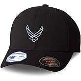 Custom Flexfit Cap for Men & Women Embroidered Air Force Emblem Embroidery Flexfit Hats Baseball Caps