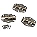 Dophee 20Pcs Vintage Bronze Jewelry Chest Gift Box Wood Case Cabinet Hinge Durable Tool