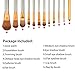 Gisala 12 Pcs Makeup Brush Set Premium Cosmetics Synthetic Kabuki Makeup Brushes, Foundation, Blending Blush, Eyeliner, Face Powder Brush Kit with Metal Box