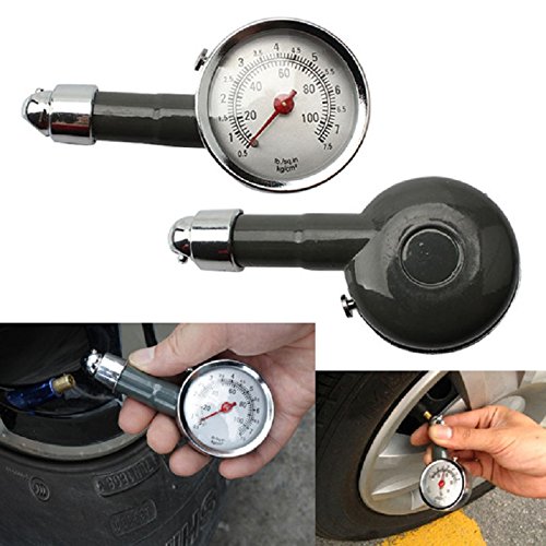 Mini Mexx Analog Auto Wheel Tire Air Pressure Gauge Meter Handle Mirror Shaped Vehicle Motorcycle Car Tyre Tester Tyre Air Monitor System