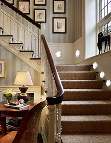 Motion Detected Light Battery-Operated Closet Night Light Stick-on Compact Lamp with Hanging Slot for Wardrobe Entryway Hallway Stairs Bedside Mirror Warm White