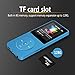 AGPTEK [2016 NEW UI] A02 8GB & 70 Hours Playback MP3 Lossless Sound Music Player (Supports up to 128GB),Blue