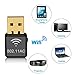 Wonsidary USB Wifi Adapter, AC 600Mbps Dual Band(5GHz/433Mbps + 2.4GHz/150Mbps) Wireless Network Dongle for Laptop Destop Windows XP/Vista/7/8/10, Mac OS X 10.6-10.13 (Mini 600Mbps)