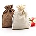 SumDirect Small Burlap Gift Bags 20 Pcs Mixed Color Jewelry Pouches with Drawstring Reusable Linen Gift Bags for Wedding, Party, Valentine, Christmas 3.7x5.5 inch