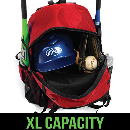 image for Athletico Advantage Baseball Bag - Baseball Backpack with External Hel