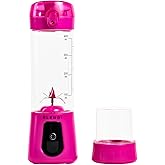 BLENDi Pro+ Portable Blender (New 2025 Model, 17.5oz, Hot Pink) – Upgraded Ice Crushing 120W Motor, USB-C Rechargeable, Cordless Personal Blender Smoothies & Shakes – BPA-Free, Travel-Friendly