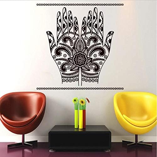 Yhzer Arabic Islamic Hands Wall Sticker DIY Removable Art Home Decor Vinyl Wall Decal for Living Room 59X59Cm