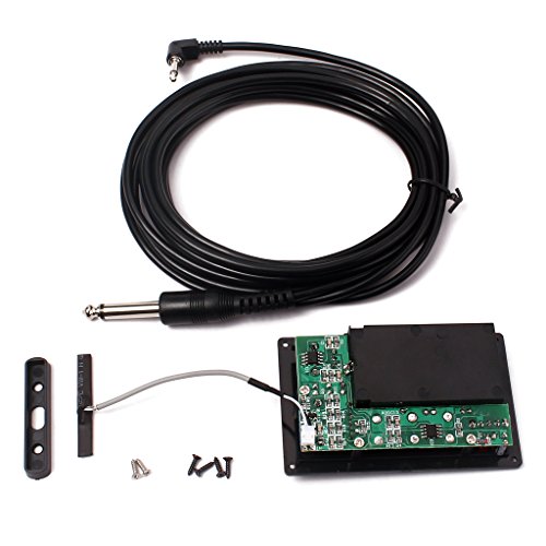 4/4 Violin Silent EQ Pickup With Piezo & Plug Hole Cable DIY Parts Set - Thumbnail 4