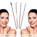TailaiMei Blackhead Remover Kit, Comedone Extractor Tool Set for Facial Zit Popping, Double-Side 4 Pieces (Rose Gold)