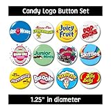 CANDY LOGO BUTTONS set#2 pins badges cute gifts jewelry supplies skittles pop rocks