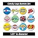 CANDY LOGO BUTTONS set#2 pins badges cute gifts jewelry supplies skittles pop rocks
