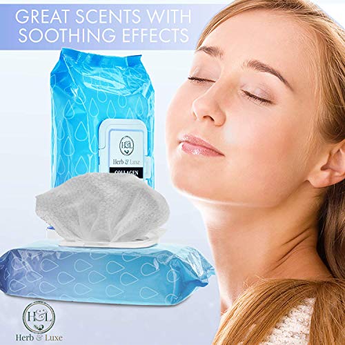 Herb-Luxe-Face-Wipes-Makeup-Remover-Facial-Cleansing-Wipes-for-Sensitive-Skin-60-Count-Collagen-6-Pack-360-Wipes