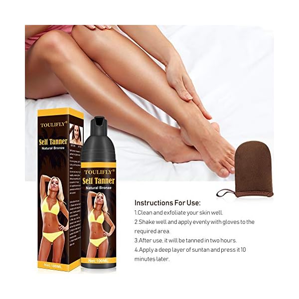 Self-TannerSelf-Tanner-MousseSelf-Tanner-With-MittSelf-Tanner-For-FaceTanning-LotionSunless-Tanning-Lotion-For-Women-Or-MenInstant-Quick-Drying-Streak-Free-Fair-To-Light-or-Medium-Skin-Tones Self Tanner,Self Tanner Mousse,Self Tanner With Mitt,Self Tanner For Face,Tanning Lotion,Sunless Tanning Lotion For…
