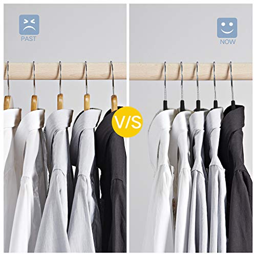 Premium Velvet Hangers No Shoulder Bumps Suit Hangers with Chrome