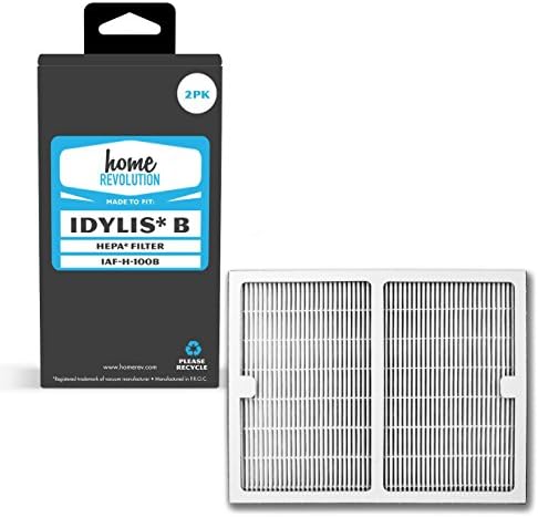 Home Revolution 2 Replacement HEPA Filters, Fits Idylis IAP-10-125 and IAP-10-150 Air Purifiers and Type B Part IAF-H-100B