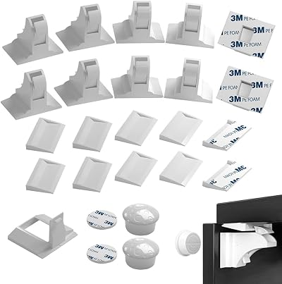 Lychico Child Safety Magnetic Cabinet Locks 10 Locks 2 Keys No Tools