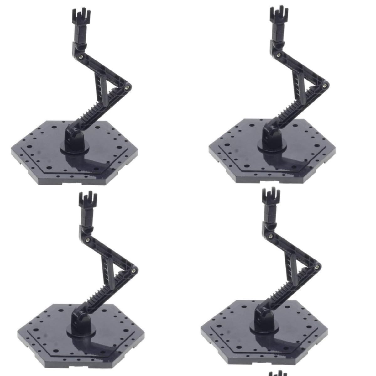 Photo 1 of Bioristar HG RG Hobby Action Base Model Stand Hobby Display Stand Pack of 4 1/144 Scale (4 pack Black)