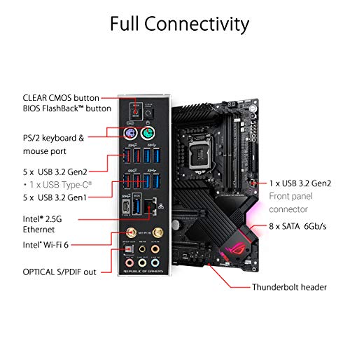 ASUS-ROG-Maximus-XII-Apex-Placa-Base-Gaming-ATX-Intel-de-10a-Gen-Z490-LGA-1200-con-VRM-de-16-Fases-DDR4-5000-Wi-Fi-6-LAN-25-GB-Triple-M2-OptiMem-III-USB-32-Gen-2-e-iluminacin-RGB-Aura-Sync