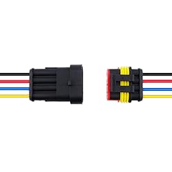MUYI 5 Sets 4 Pin Wire Connector 18AWG Waterproof