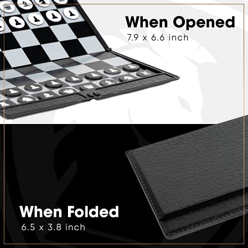 Chess Armory Pocket Chess Set Portable Mini Chess Set for Adults and