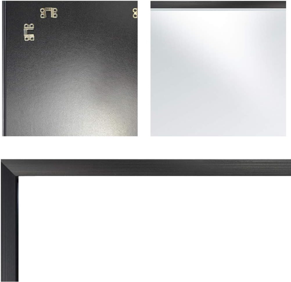 Edenseelake 2 Packs Wall Mirror 16x20 Rectangle, Black Framed Mirror for Wall Hanging Mirrors for Bathroom, Bedroom, Living Room: Furniture & Decor