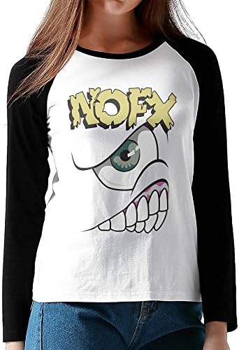 Ladies NOFX Long Raglan Sleeve Retro Jersey Shirt