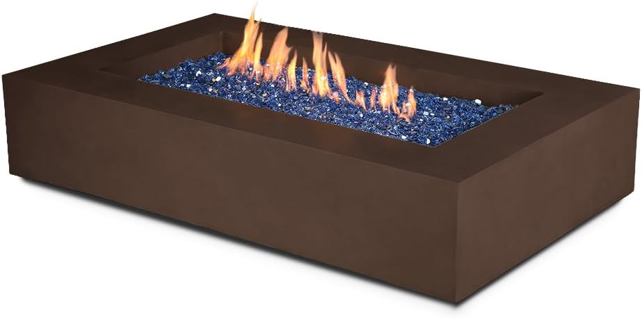 Amazon Com Starfire Designs 65 Metro Rectangle Gas Fire Pit