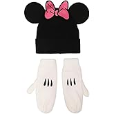 Disney Minnie Mouse Ears & Bow 2-Pack Knit Cap & Mittens Set