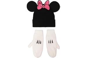 Disney Minnie Mouse Ears & Bow 2-Pack Knit Cap & Mittens Set