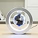 YANGHX Floating Globe World Map 4inch Rotating Magnetic Mysteriously Suspended in Air World Map Home Decoration Crafts Fashion Holiday Gifts (Black)