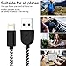 TNSO MFi Certified iPhone Charger Lightning Cable 5 Pack [3/3/6/6/10FT] Extra Long Nylon Braided USB Charging & Syncing Cord Compatible iPhone Xs/Max/XR/X/8/8Plus/7/7Plus/6S/6S Plus/SE/iPad/Light blue