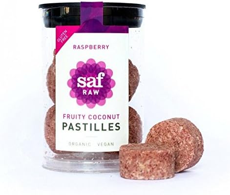 Saf Raw Fruity Coconut Pastilles - Raspberry 50g