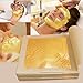 Gold Leaf Sheets 300 Imitation Gold Leaf Silver Leaf Rose Gold Leaf for Gilding Crafting, DIY Arts Project Crafting Decoration,Cake Decorating, Makeup Health & Spa, 16x16cm (3 Color)