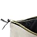 Canvas Makeup Bag with Quote and Brass Zip, Extra Large (Natural - And the Adventure Begins Darling)