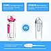OMORC 32 OZ Sport Fruit Infuser Water Bottle, Flip Top Lid & Dual Anti-slip Grips, BPA Free Infuser Water Bottle, Free Recipes and A Cleaning Brush Gifts, Ideal for Your Office and Home(Bright Pink)