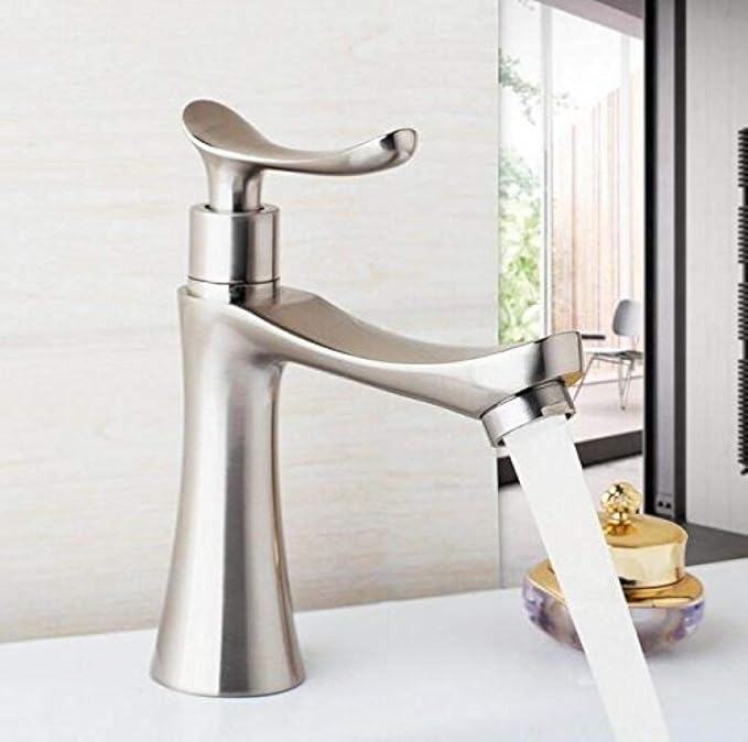 Grifo de bañera Grifo de níquel cepillado del fregadero Grifo del