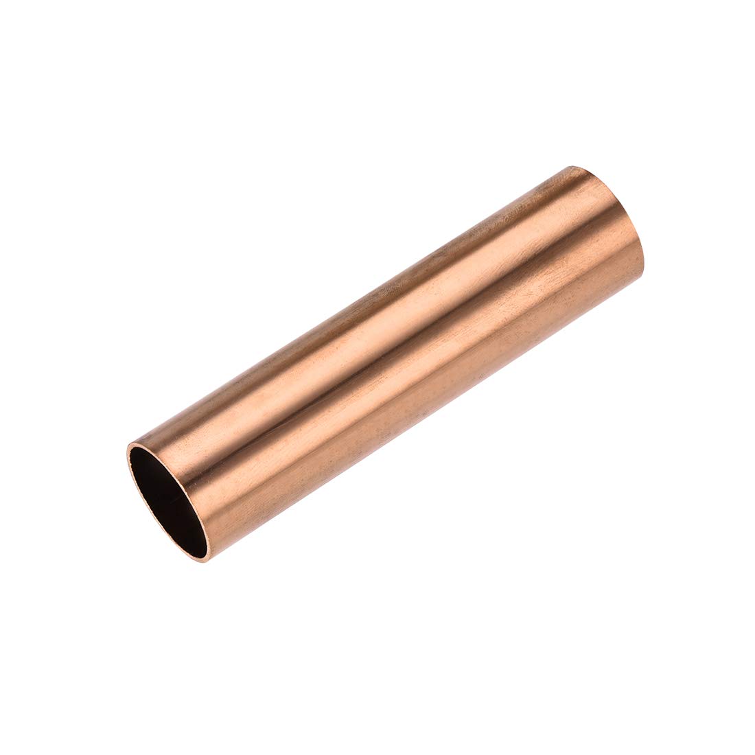 sourcing map Copper Round Tube, 25mm OD 1mm Wall Thickness 100mm Length Straight Pipe Tubing