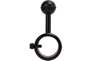 Diving Light Arm Mount Clip, Flashlight Holder for Underwater Photography Fill Light Joint Adjustable Holder Clamp for 28‑34m