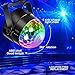 Reching Party Lights Sound Activated, Build in 20-Colors Christmas Magic Rotating Disco Light,Disco Ball Lamps,6W LED Stage Lighting for KTV,X'Mas Party,Wedding Show,Club Pub DJ Lighting