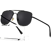 AIEYEZO Oversized Square Aviator Sunglasses for Men Women Fashion Vintage Sun Glasses Classic Pilot Gradient Shades