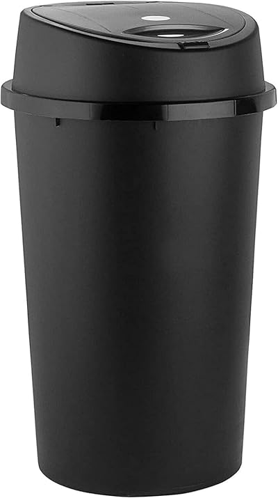 Easy Shopping 50L Touch Top Kitchen Dustbin Black