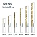 120 PCS Twist Drill Bit Set, HSS Brad-Point Drill Bits by Sibaok, Titanium High Speed Steel Mini Drill Bit, Micro Precision 1/1.5/2/2.5/3/3.5 mm, Perfect for Wood, Plastic, Steel, Aluminum Alloy