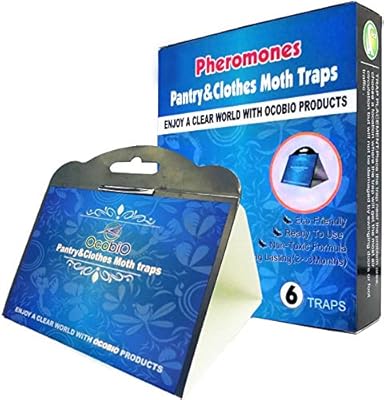 Ocobio Powerful Pantry And Clothes Moth Traps 6 Pack With Premium