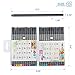 Fineliner Coloring Pen Set, 0.38mm Colored Fine Line Sketch Writing Drawing Pens, 24 Assorted Colors Porous Pen for Bullet Journal and Taking Note by Trandpter