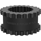 AUTOJARE 7J Coupling Insert EPDM Rubber Spider (7JE) Solid Design, 2-3/16" Length, 4-11/32" OD, 940 in-lb Torque, 5250 RPM