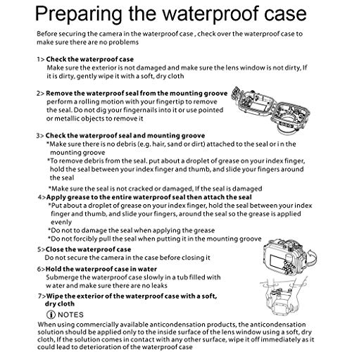 Uplord 40m Underwater Swimming Diving Waterproof Camera Case Diving Protective Housing Shell for Canon G7 X,Diving Shell+O Seal+Cleaning Cloth+Hand Strap+Neck Strap