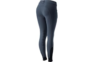 Equinavia Astrid Womens Silicone Knee Patch Breeches | Mid Rise Riding Pants with Phone Pockets