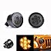 Lantsun Amber Front LED Bumper Turn Signal Light Assembly Smoked Lens Fender Parking LED Light Side Marker Lamp for Wrangler Jk 2007-2016 (1 Pair) J026-026